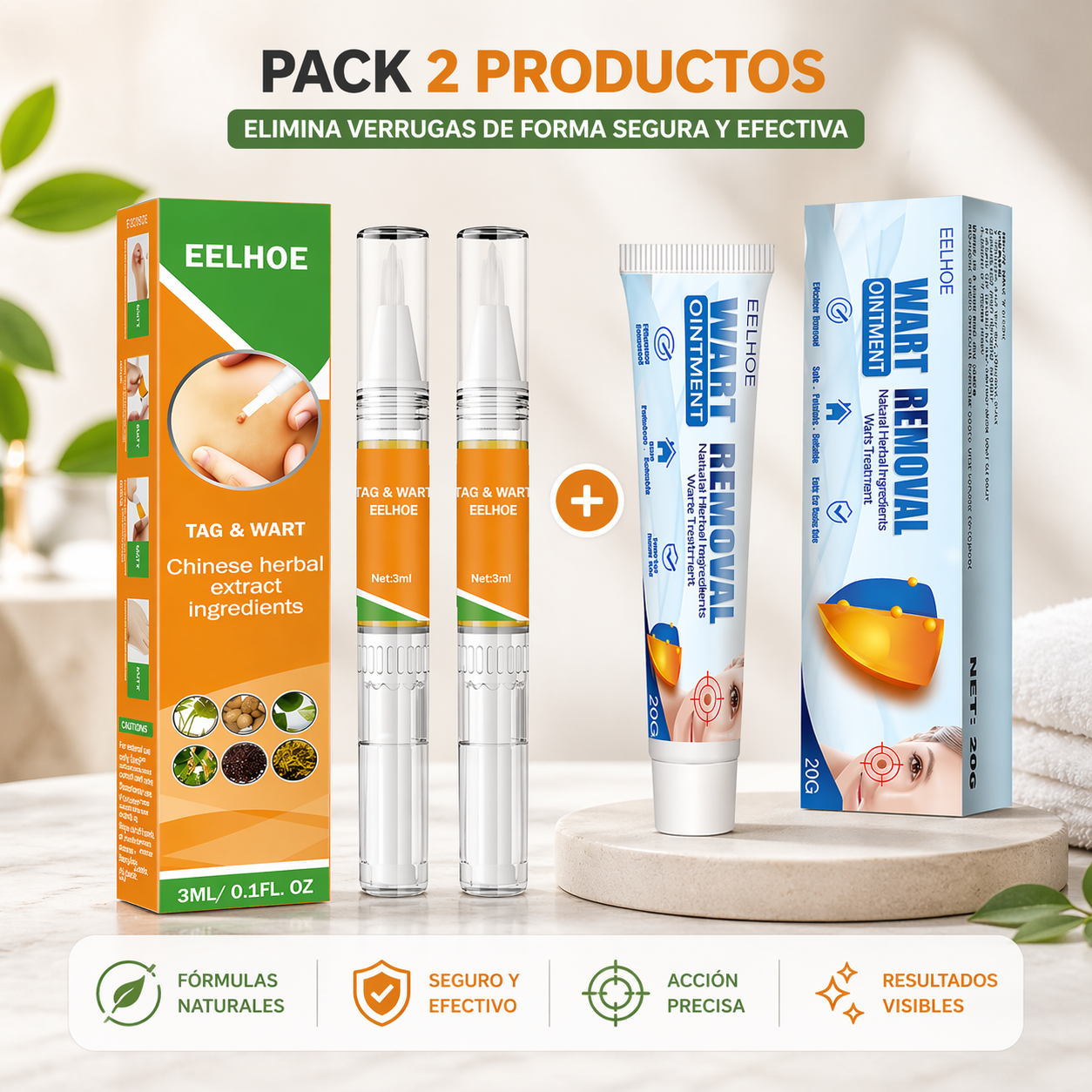 Pack Removedor de Verrugas Premium
